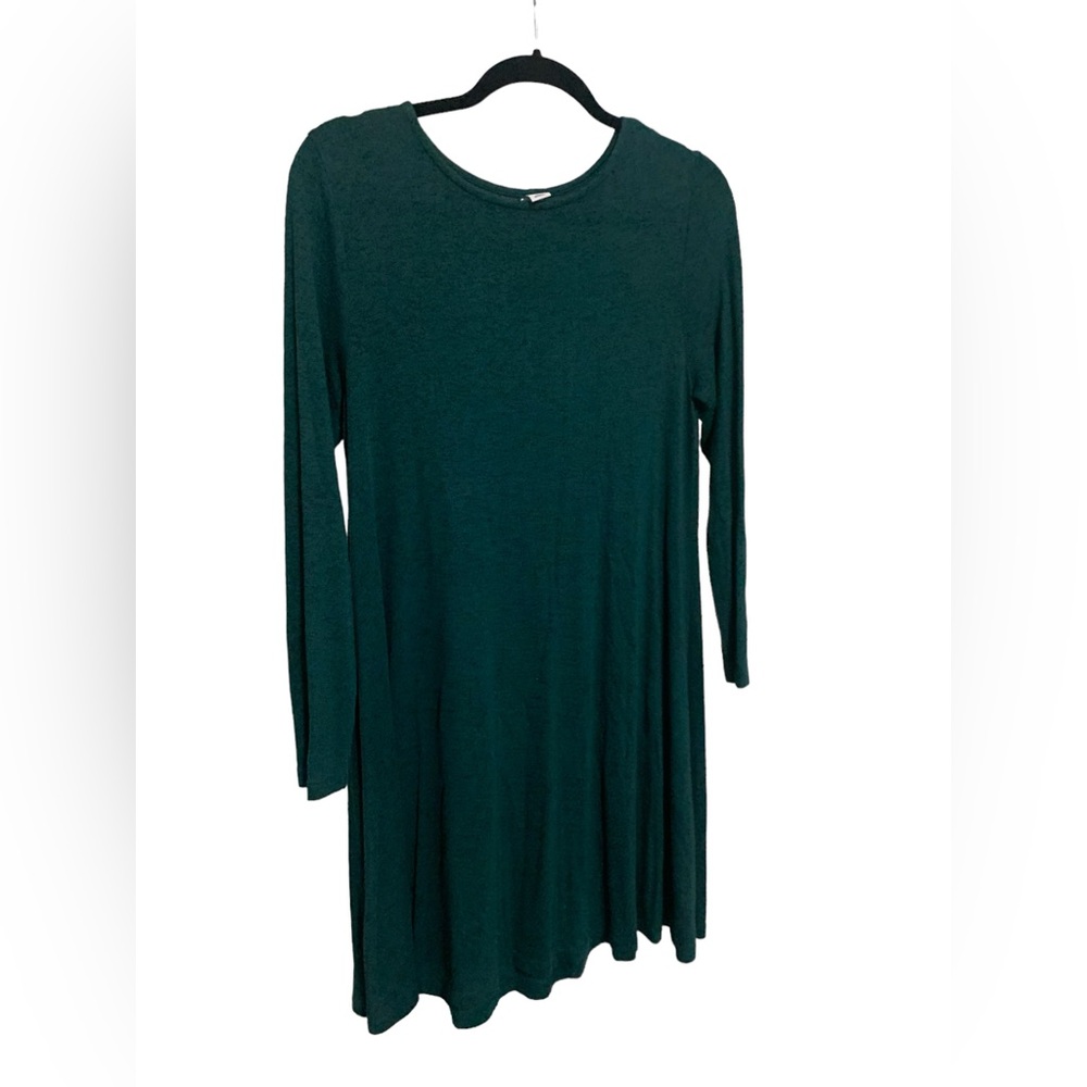 Green sweater dress